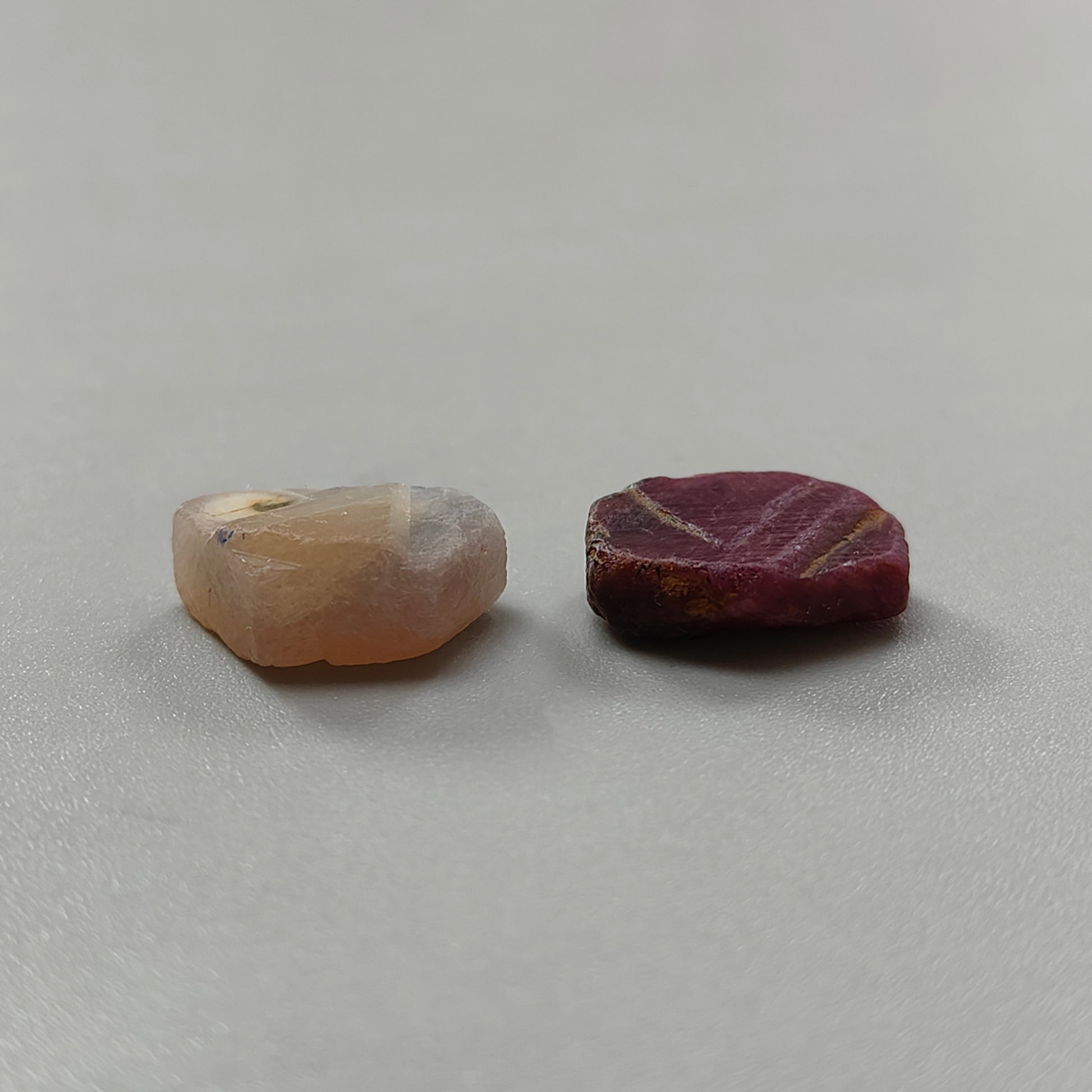 Rubino naturale, zaffiro giallo