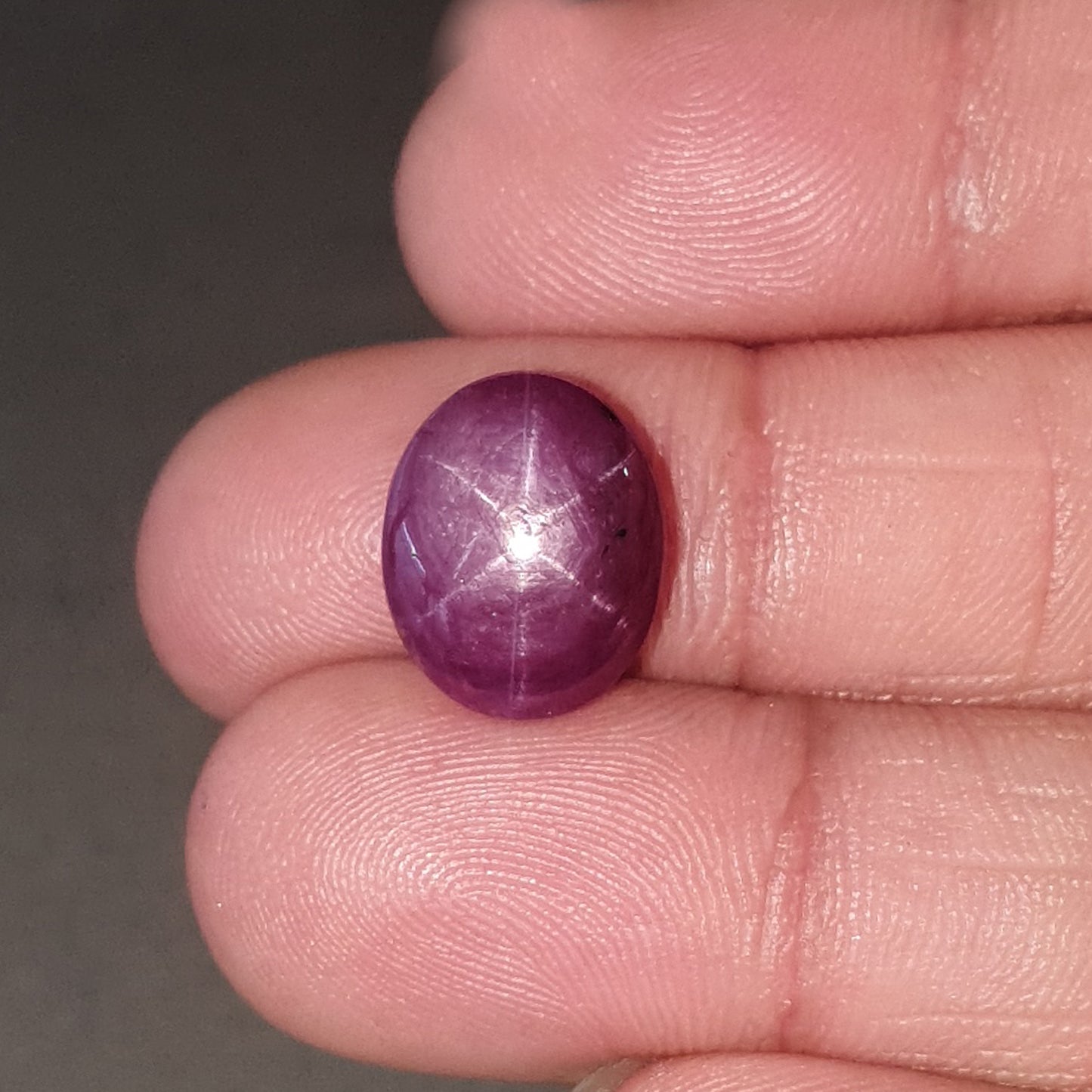 star ruby oval cabochon