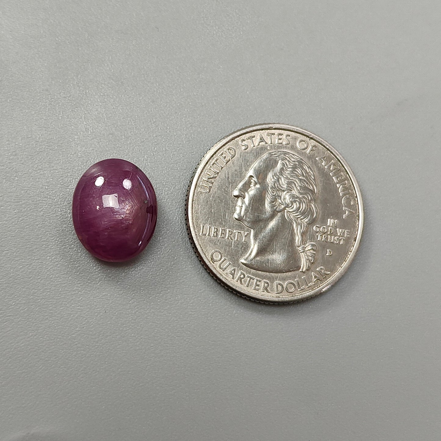 レッドスタールビーオーバルカボション