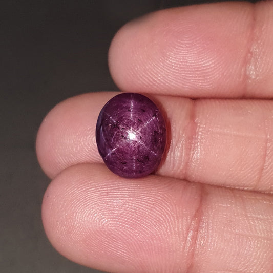 star ruby oval cabochon