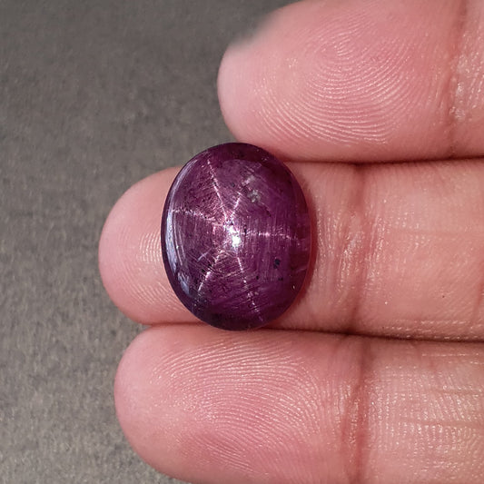 star ruby oval cabochon