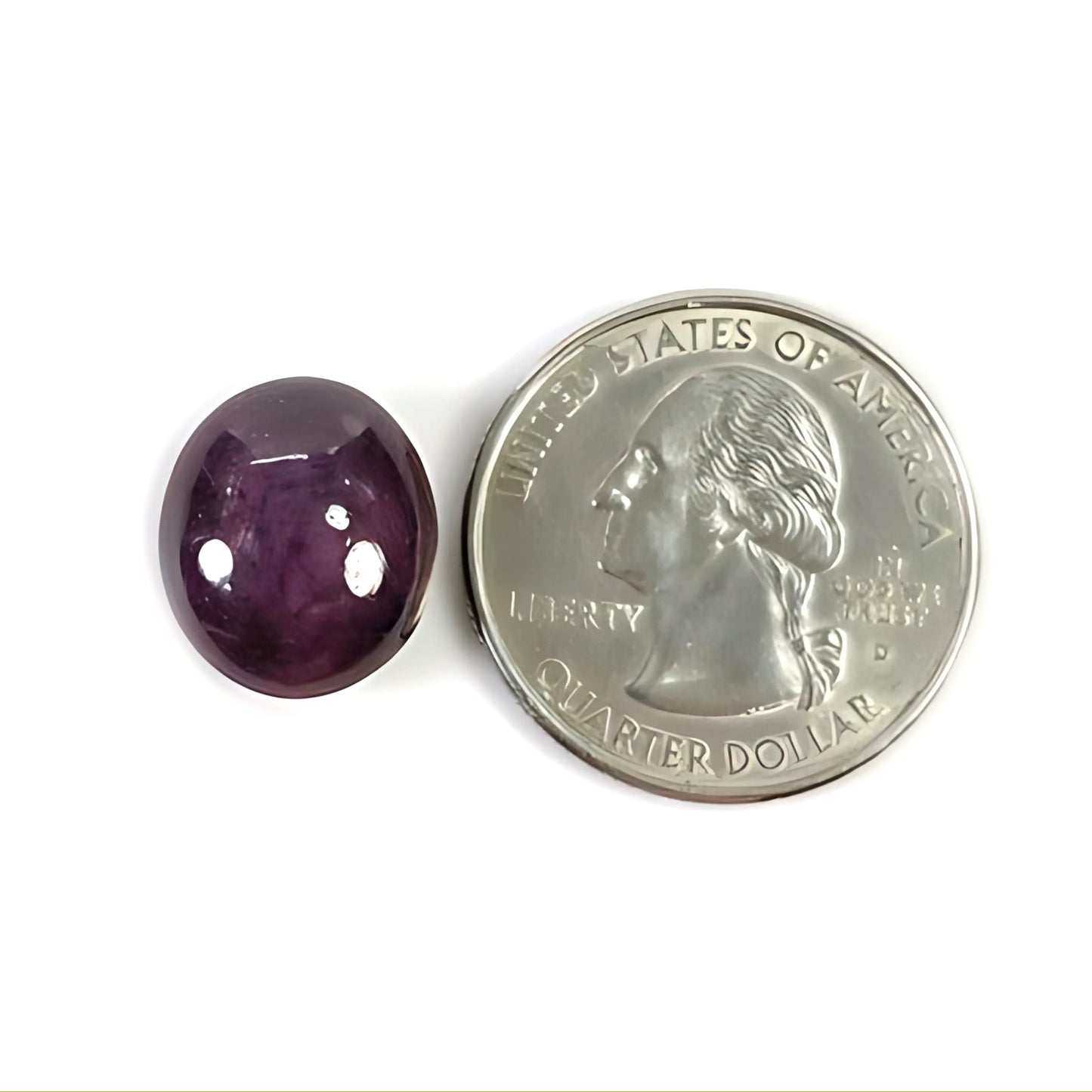 16.85cts Natural Untreated Star Ruby Gemstone Oval Shape Cabochon 14.5*12.5mm