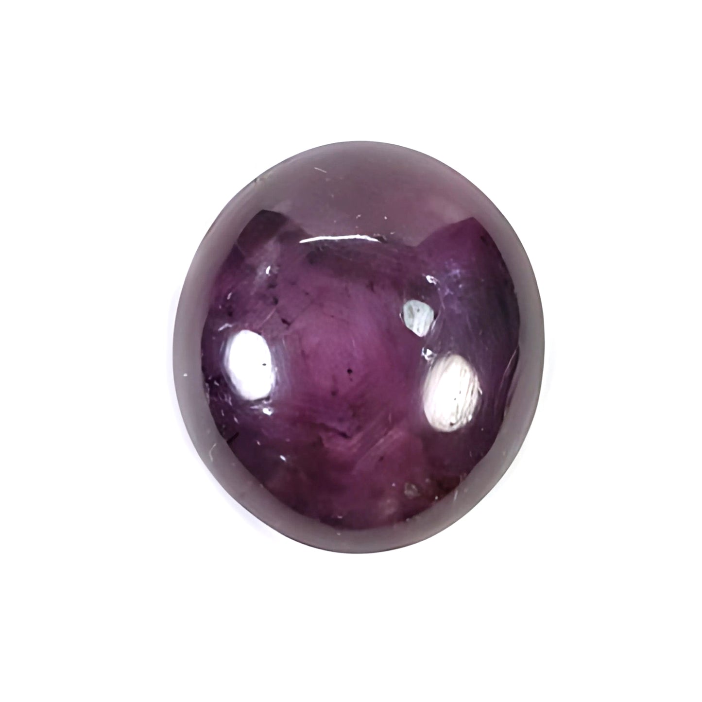 椭圆形星光红宝石