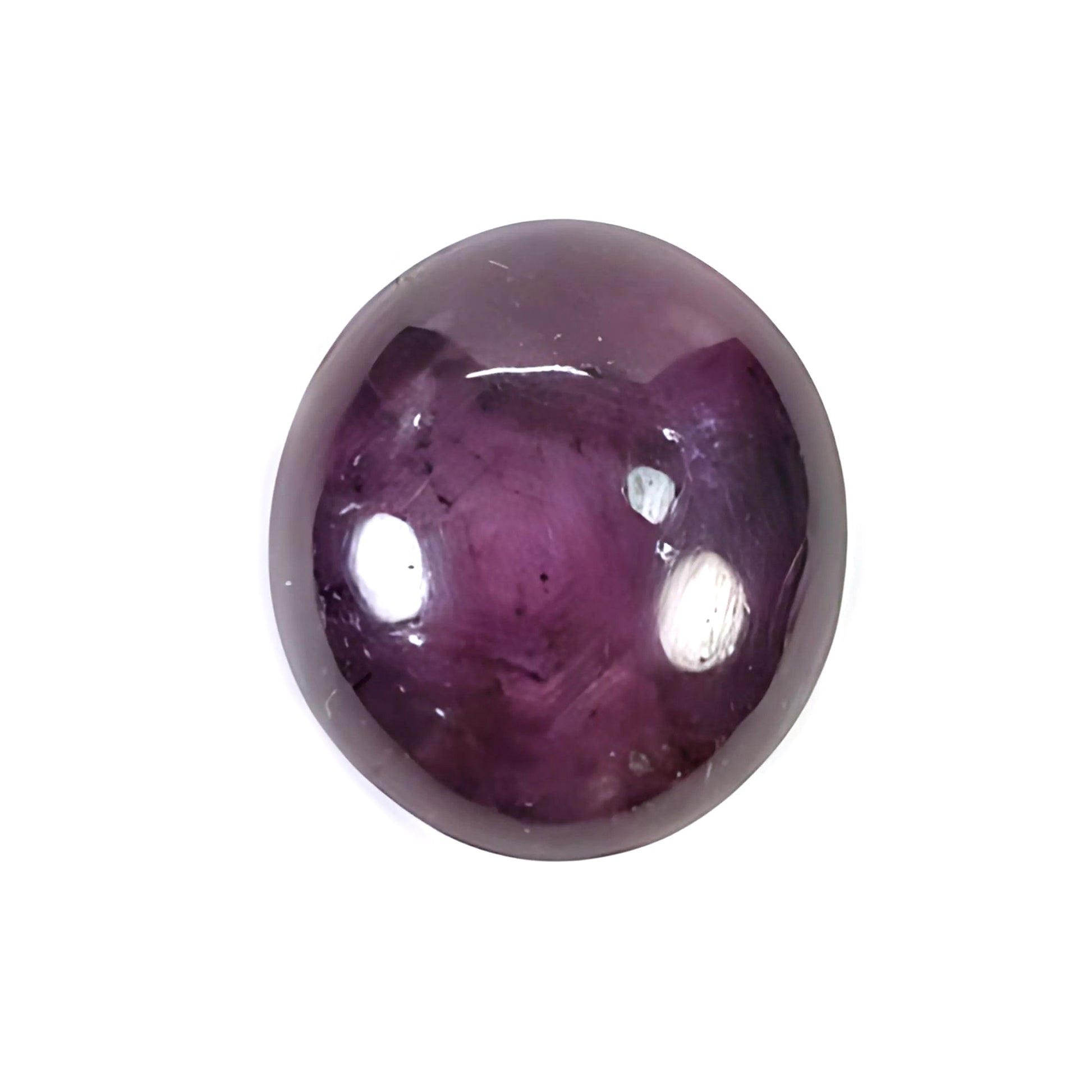 椭圆形星光红宝石