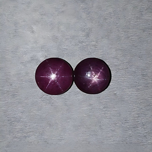 Rubí estrella redondo