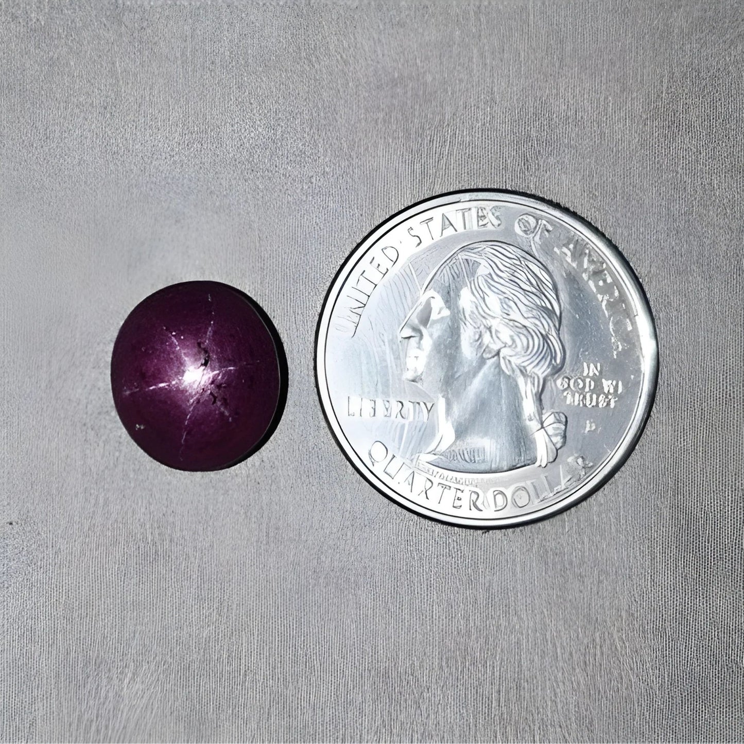 13.70cts Natural Untreated Star Ruby Gemstone Oval Shape Cabochon 13*11.5mm