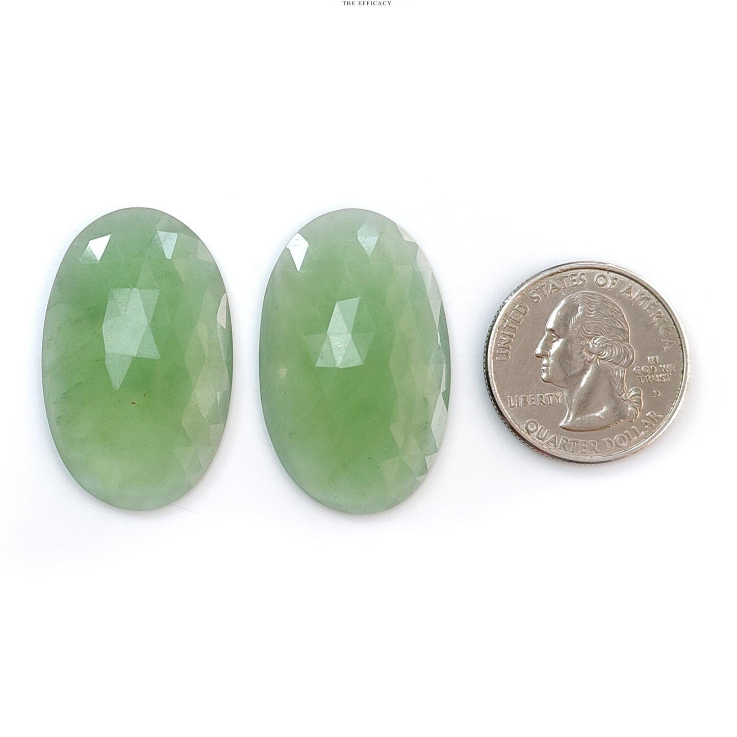 Antigorite Serpentine Gemstone Rose Cut Slices: Natural Untreated Serpentine Pear Shape Faceted Pair for Jewelry