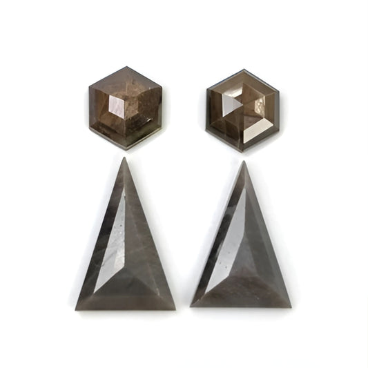 silver sapphire fancy step cut