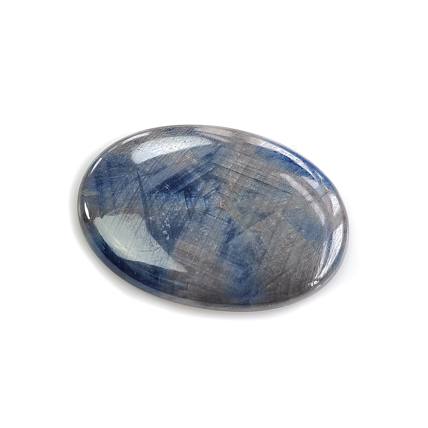 Silver Sapphire Cabochon Gemstone