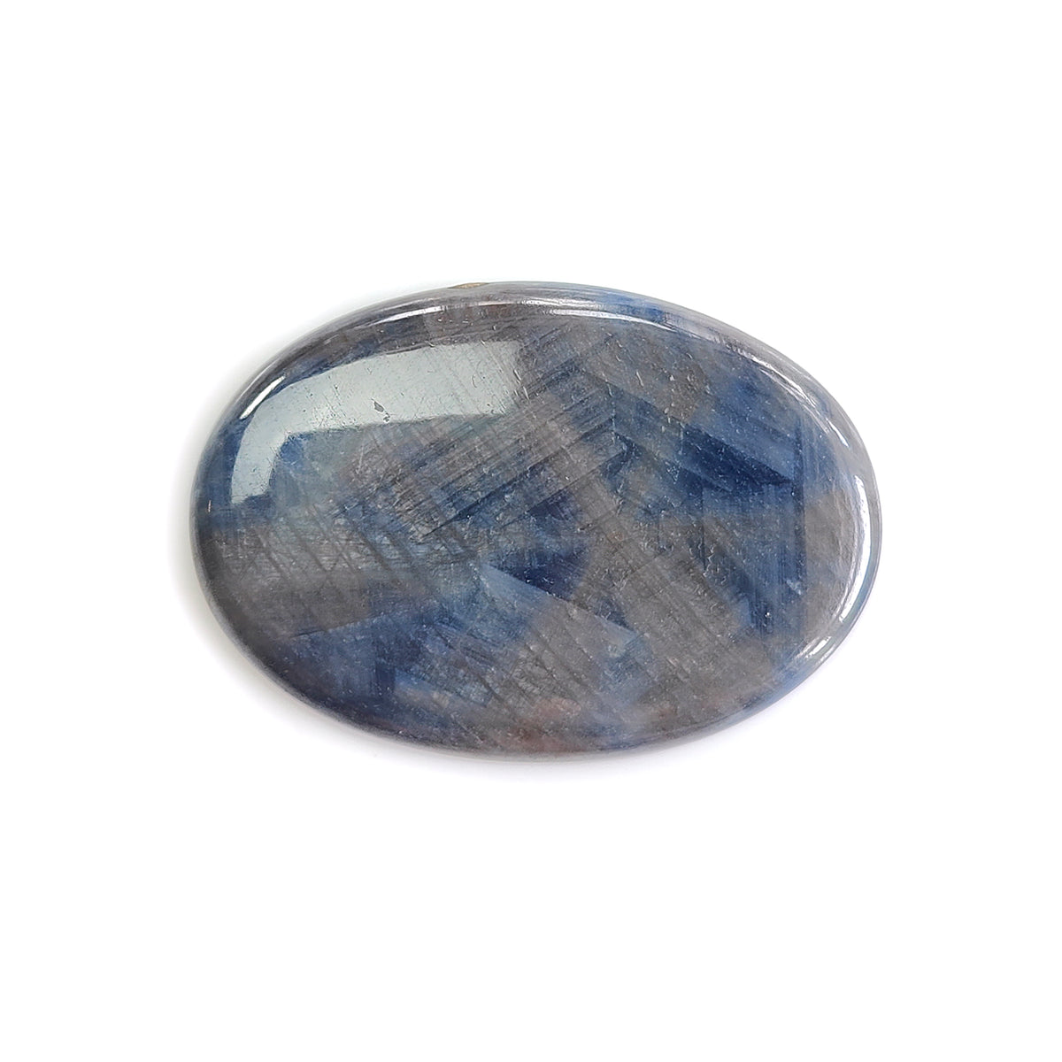 silver gray sapphire cabcochon gemstone
