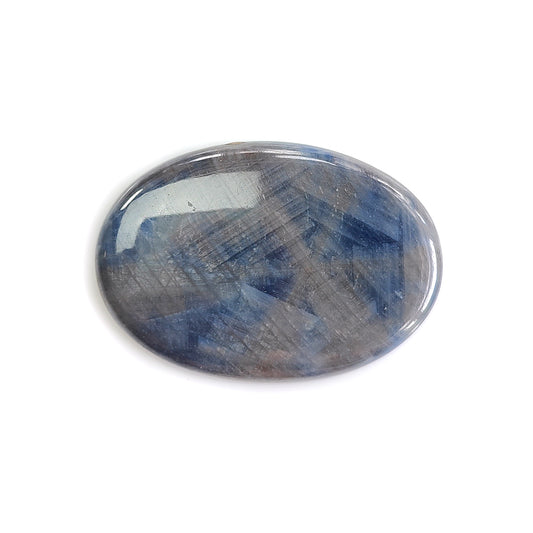 silver gray sapphire cabcochon gemstone