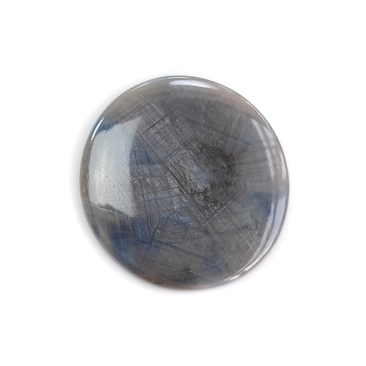 Silver Gray Trapiche Cabochon Gemstone