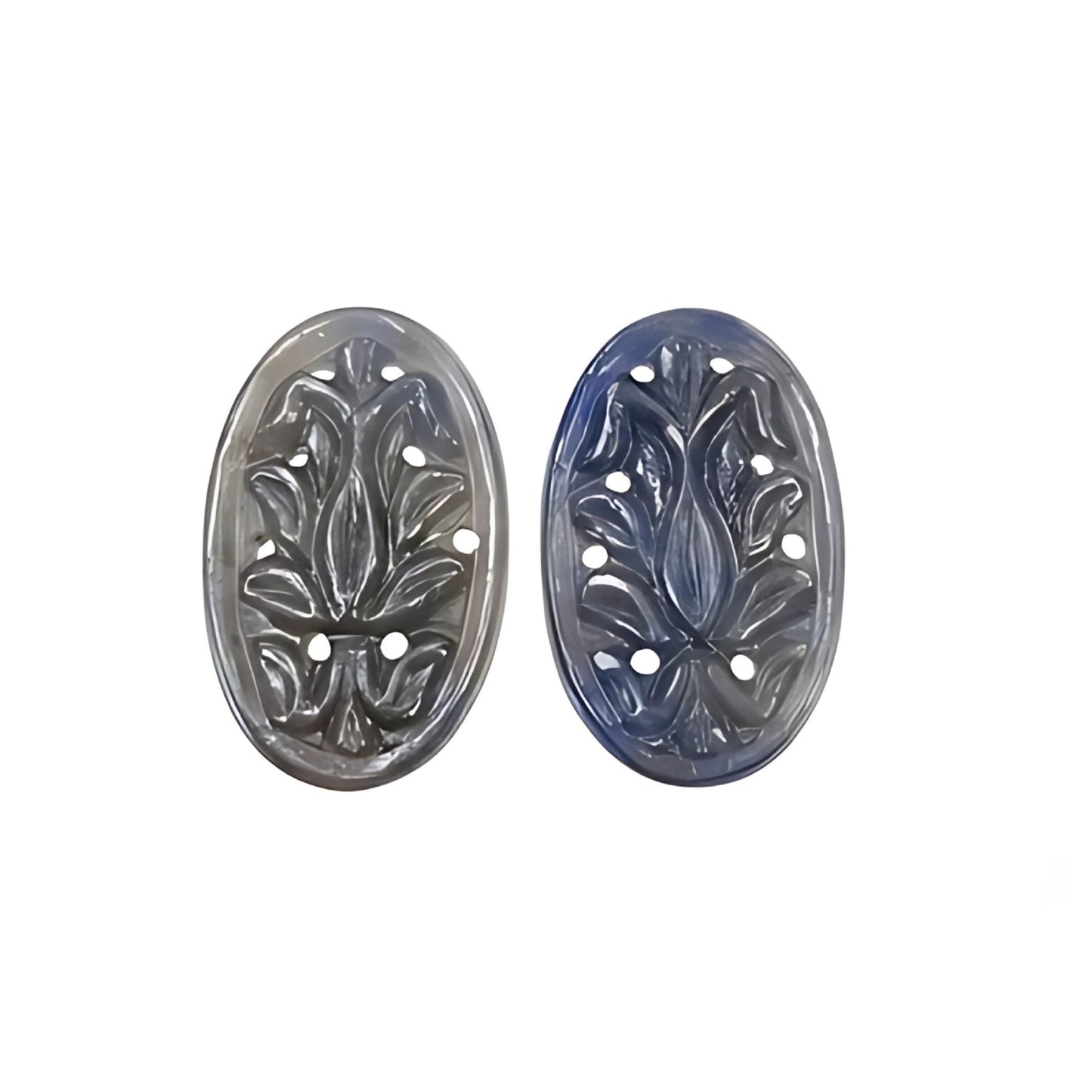 sapphire oval shape carving