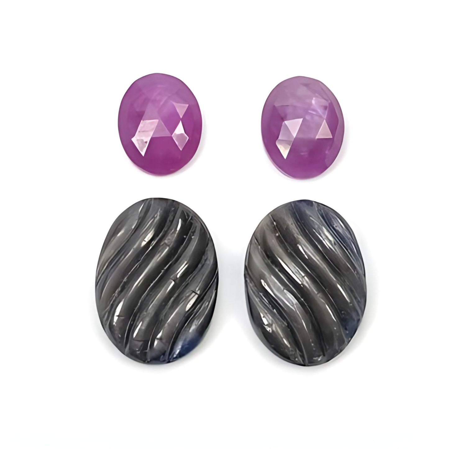 sapphire oval shape rose cut