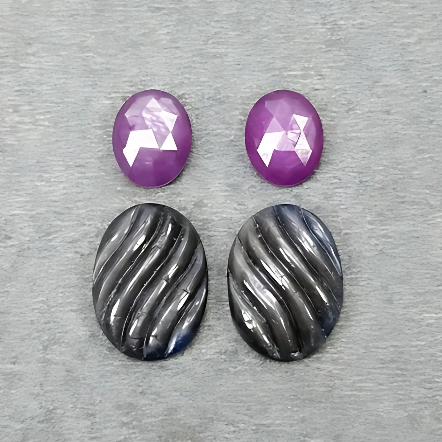 saphir naturel taille rose