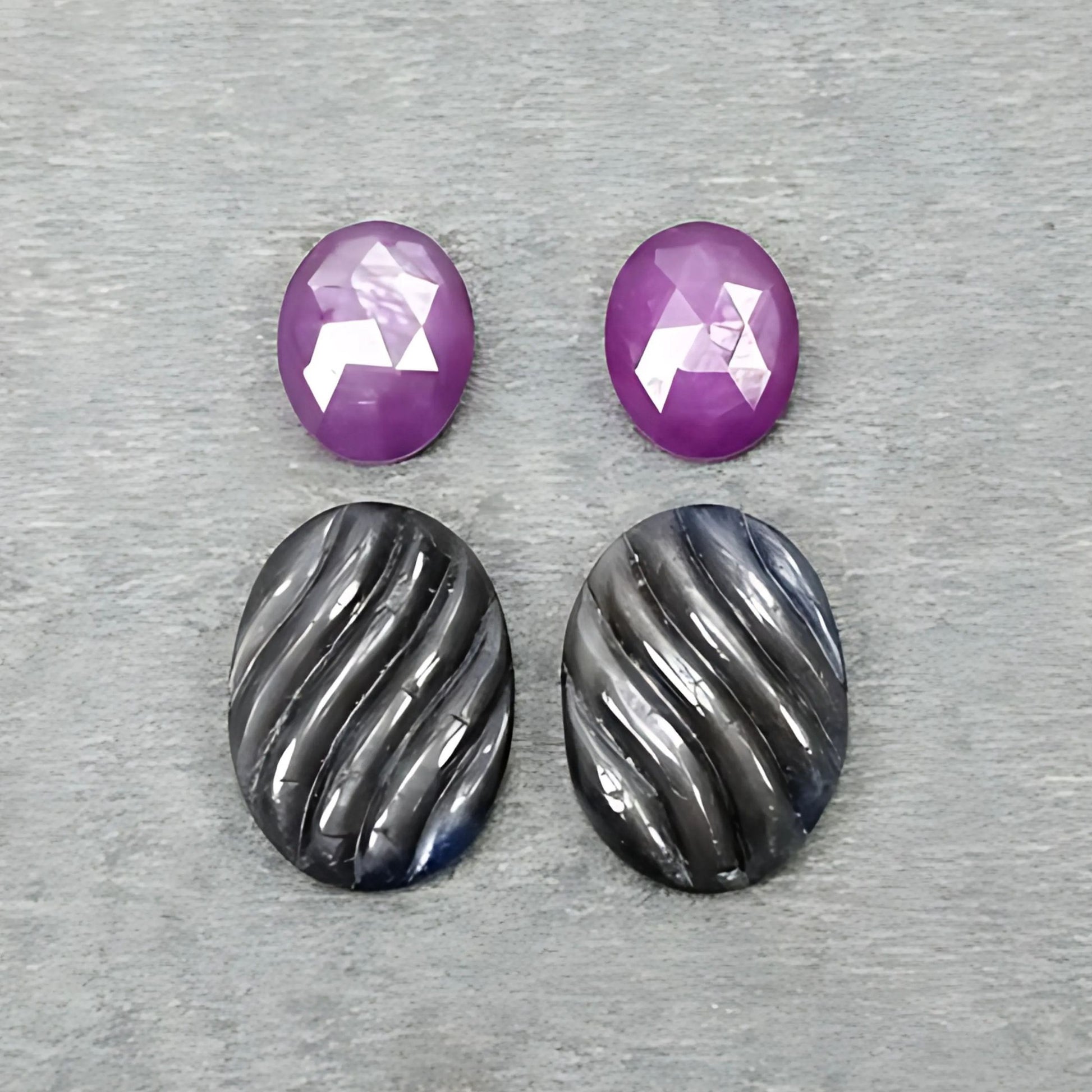 saphir naturel taille rose