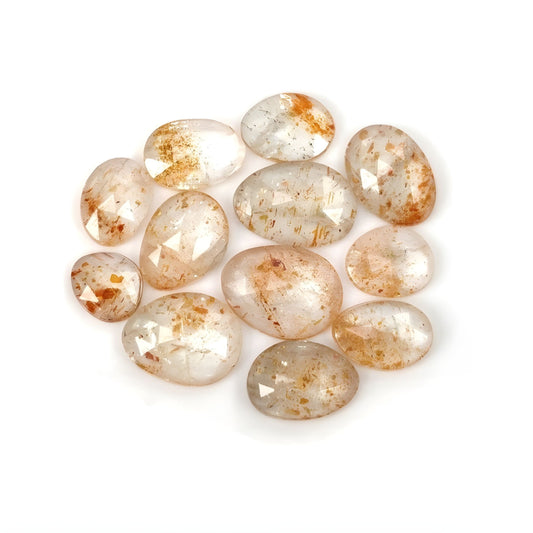 sunstone rose cut gemstone