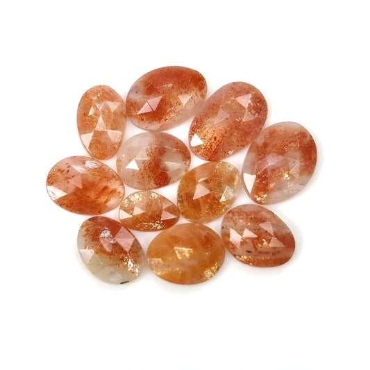 sunstone rose cut gemstone