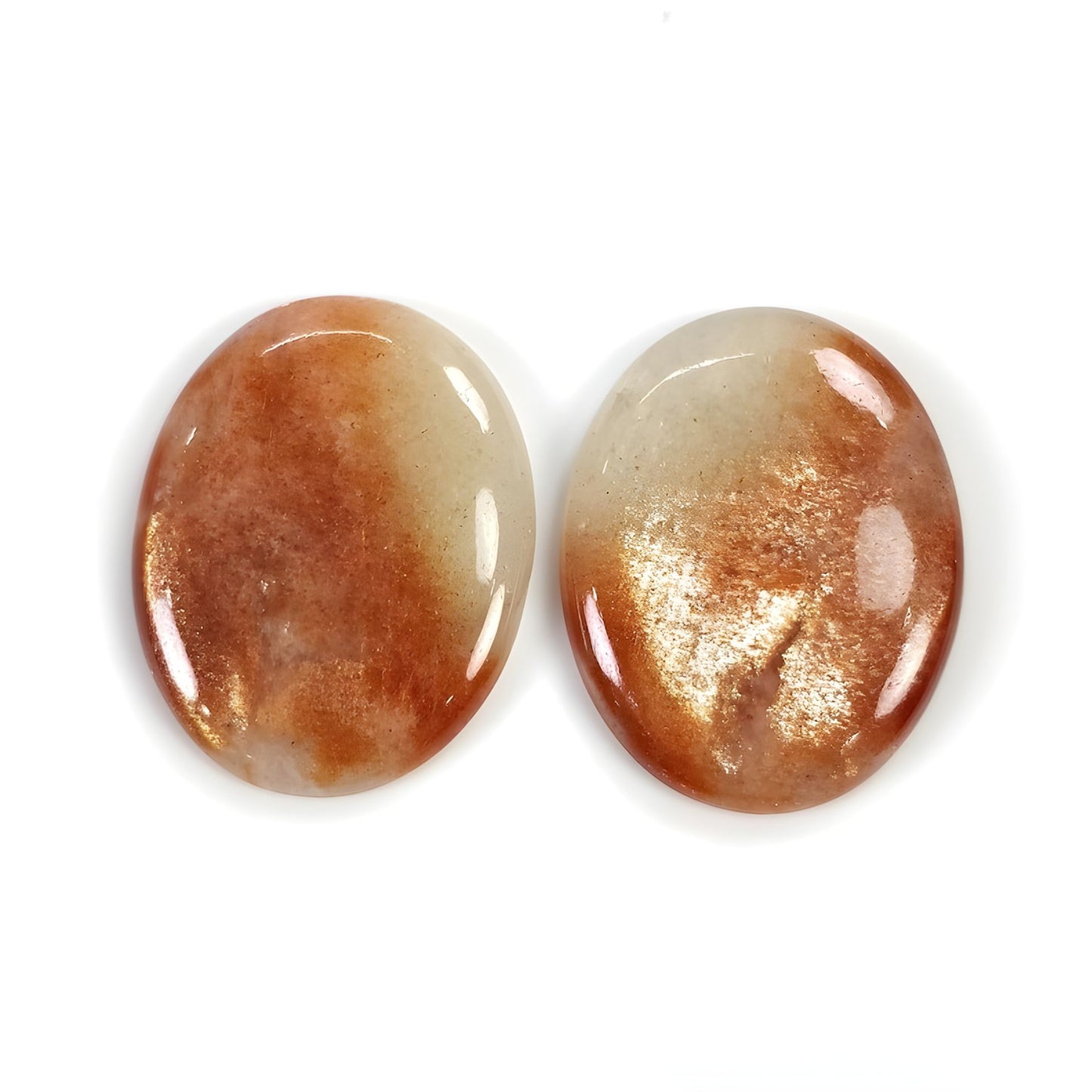 sunstone oval shape cabochon