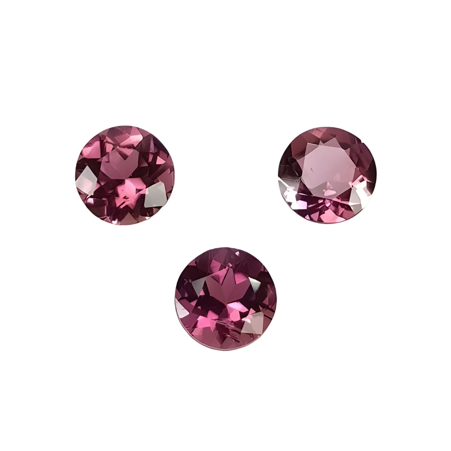 tourmaline round shape faceted cut