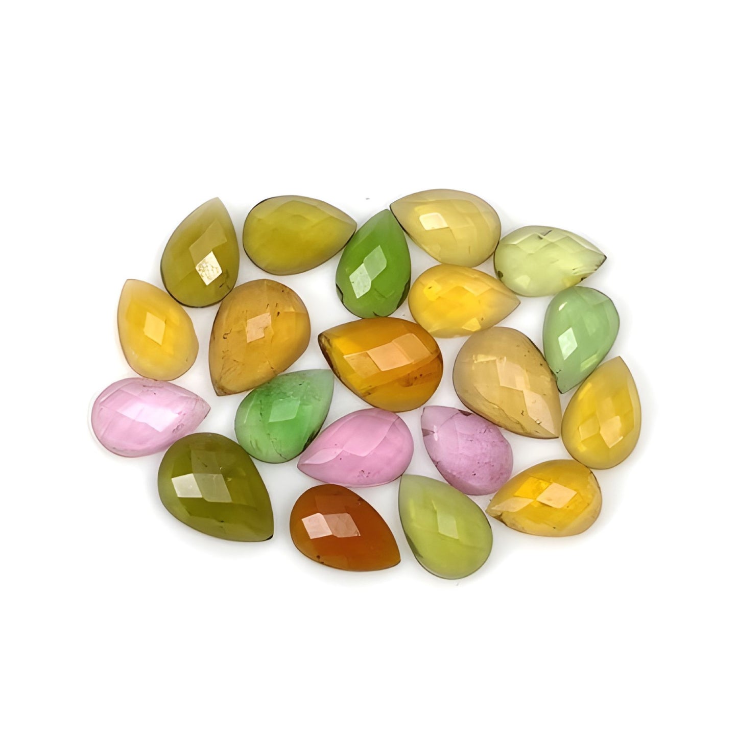 tourmaline pear shape checker cut