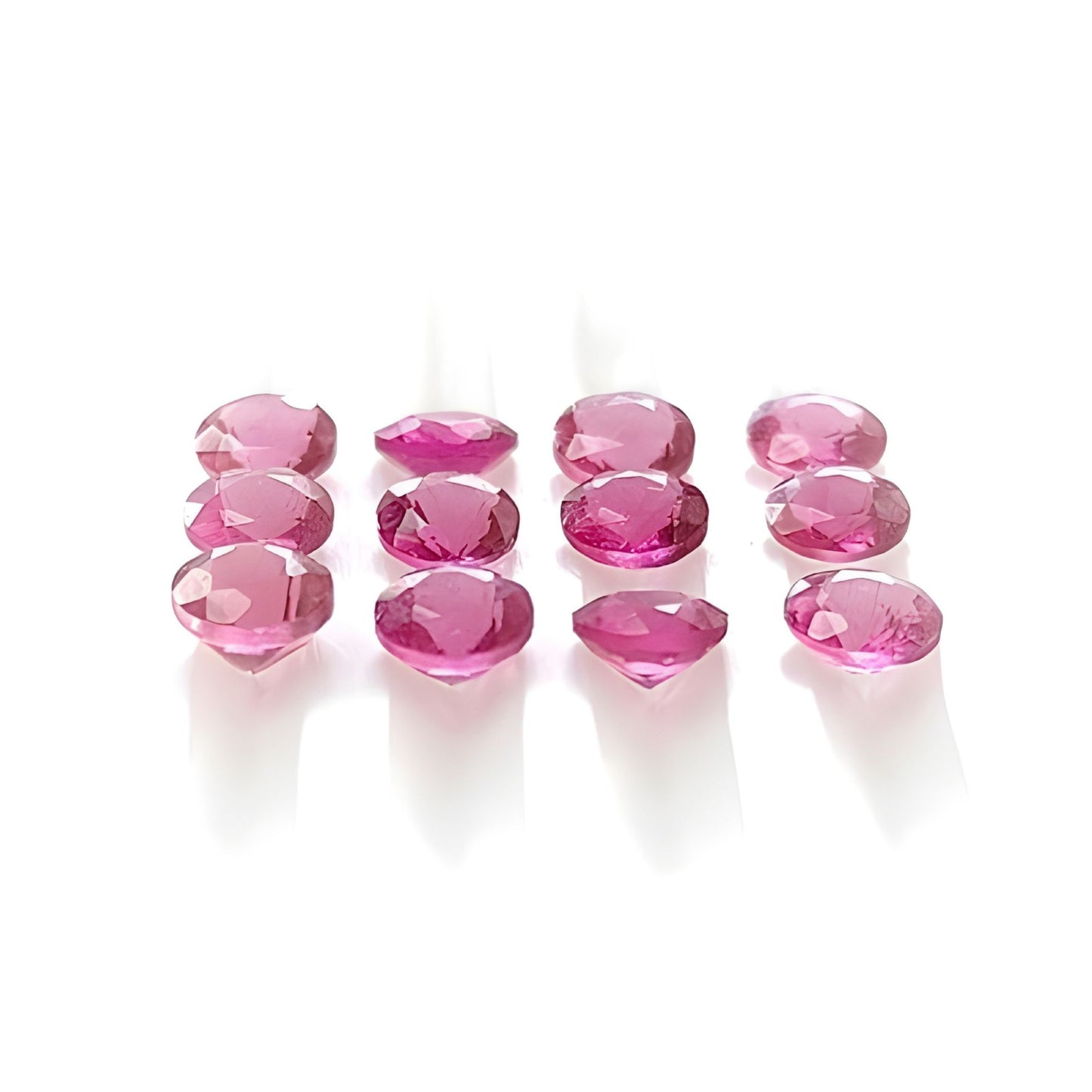 2.80cts Tourmaline Natural Untreated Gemstone Faceted Cut Round Shape 12pcs