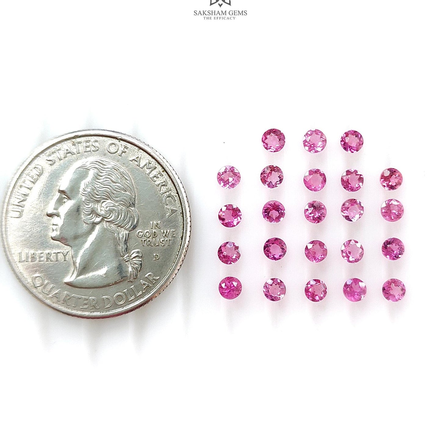 Pink Tourmaline Gemstone Faceted Cut: Natural Untreated Tourmaline Round Shape Lot For Jewelry