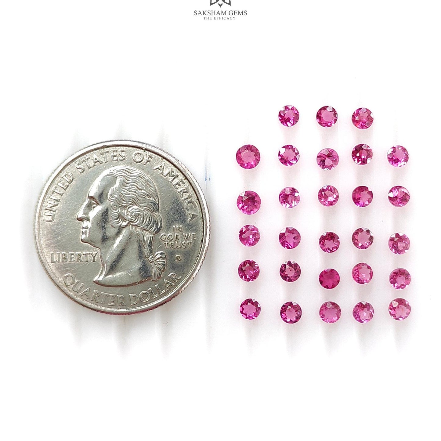 Pink Tourmaline Gemstone Faceted Cut: Natural Untreated Tourmaline Round Shape Lot For Jewelry