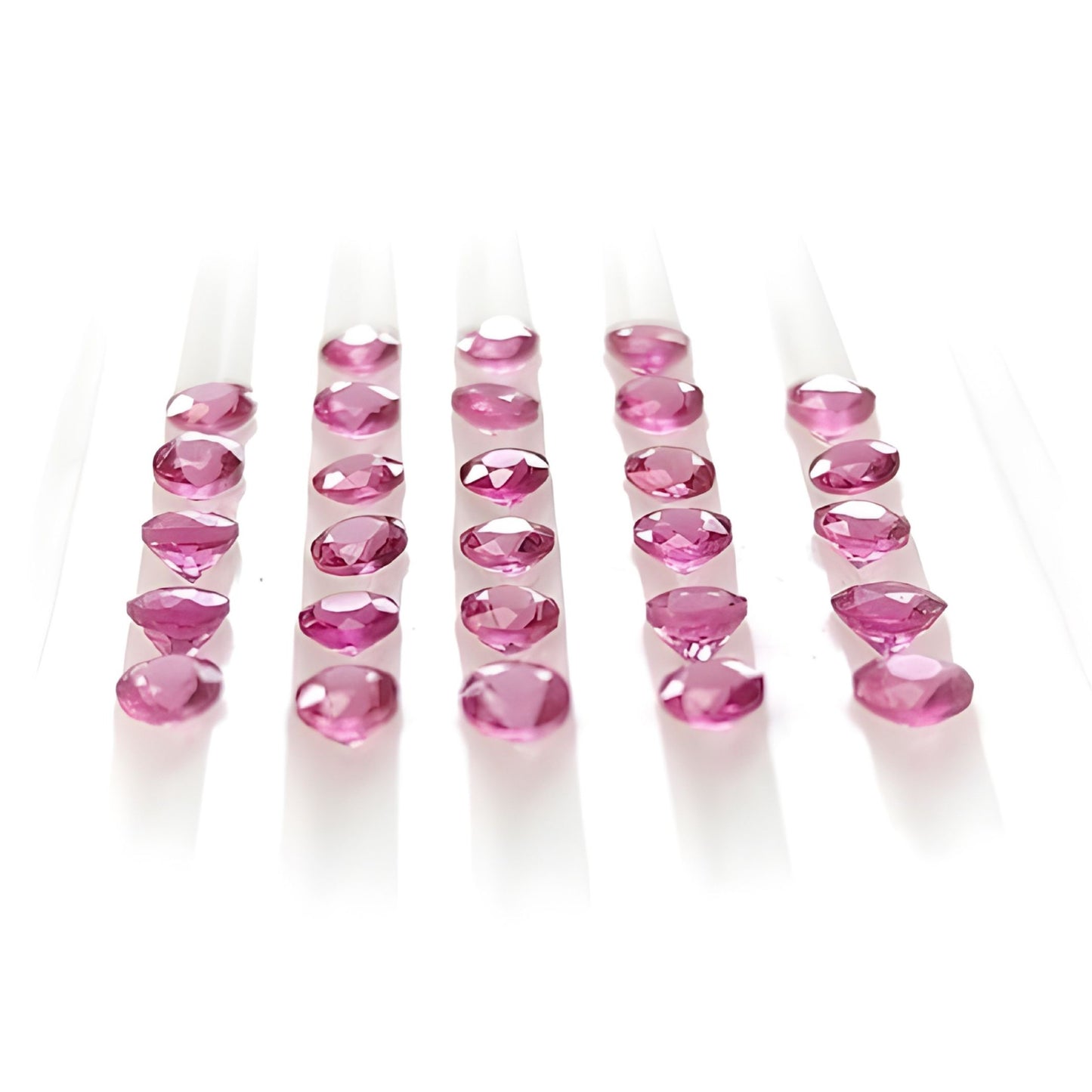 3.10cts Tourmaline Natural Untreated Gemstone Faceted Cut Round Shape 28pcs