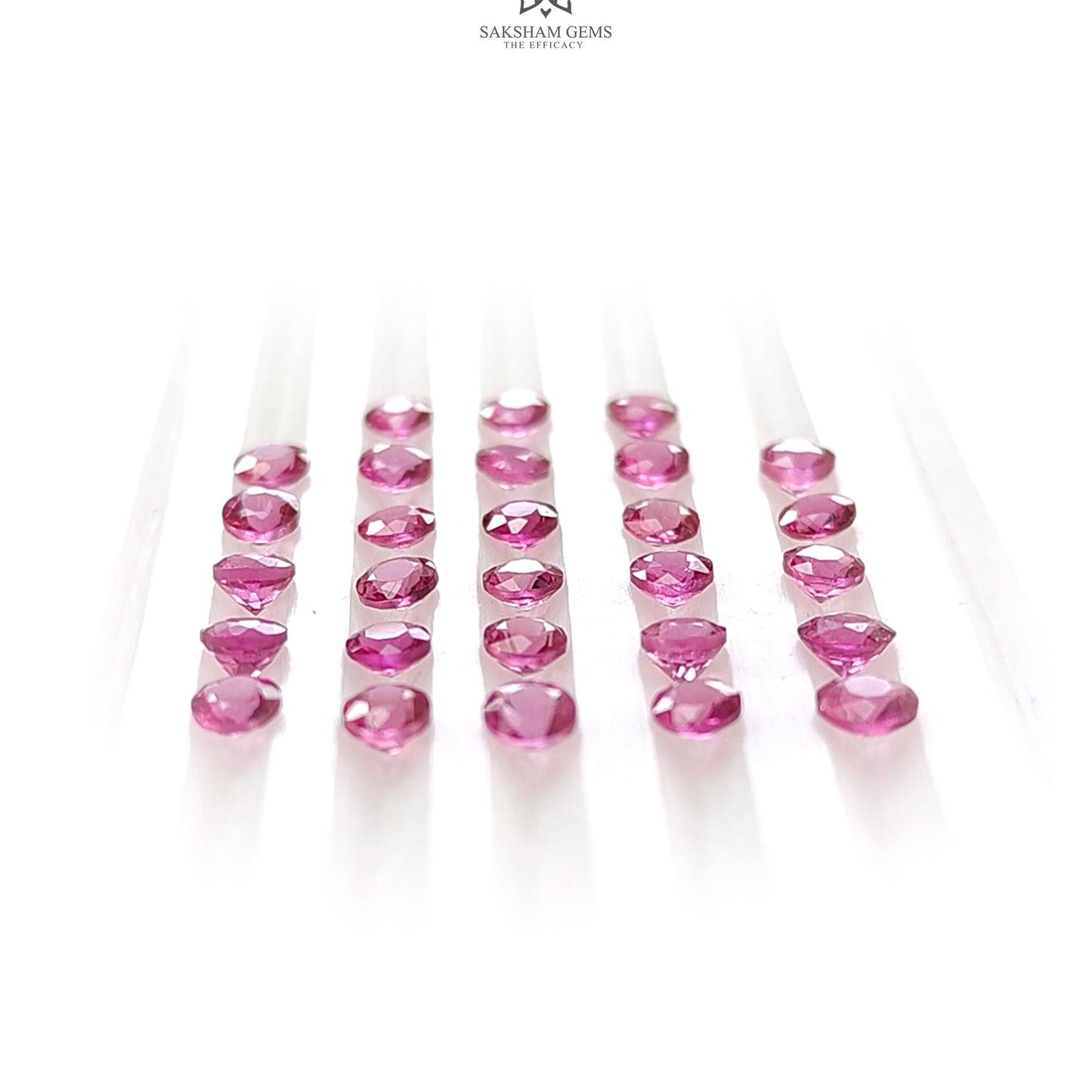 Pink Tourmaline Gemstone Faceted Cut: Natural Untreated Tourmaline Round Shape Lot For Jewelry