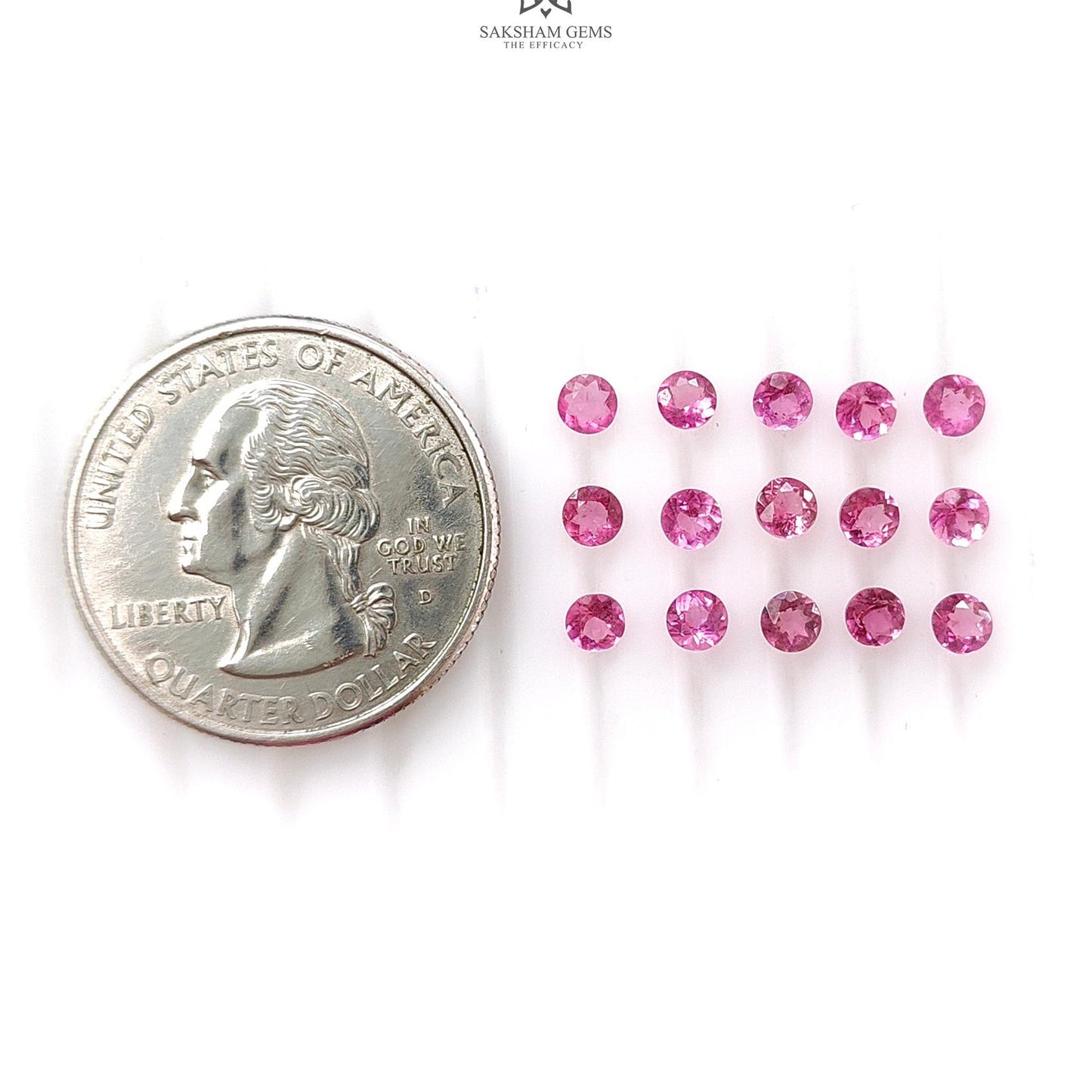 Pink Tourmaline Gemstone Faceted Cut: Natural Untreated Tourmaline Round Shape Lot For Jewelry