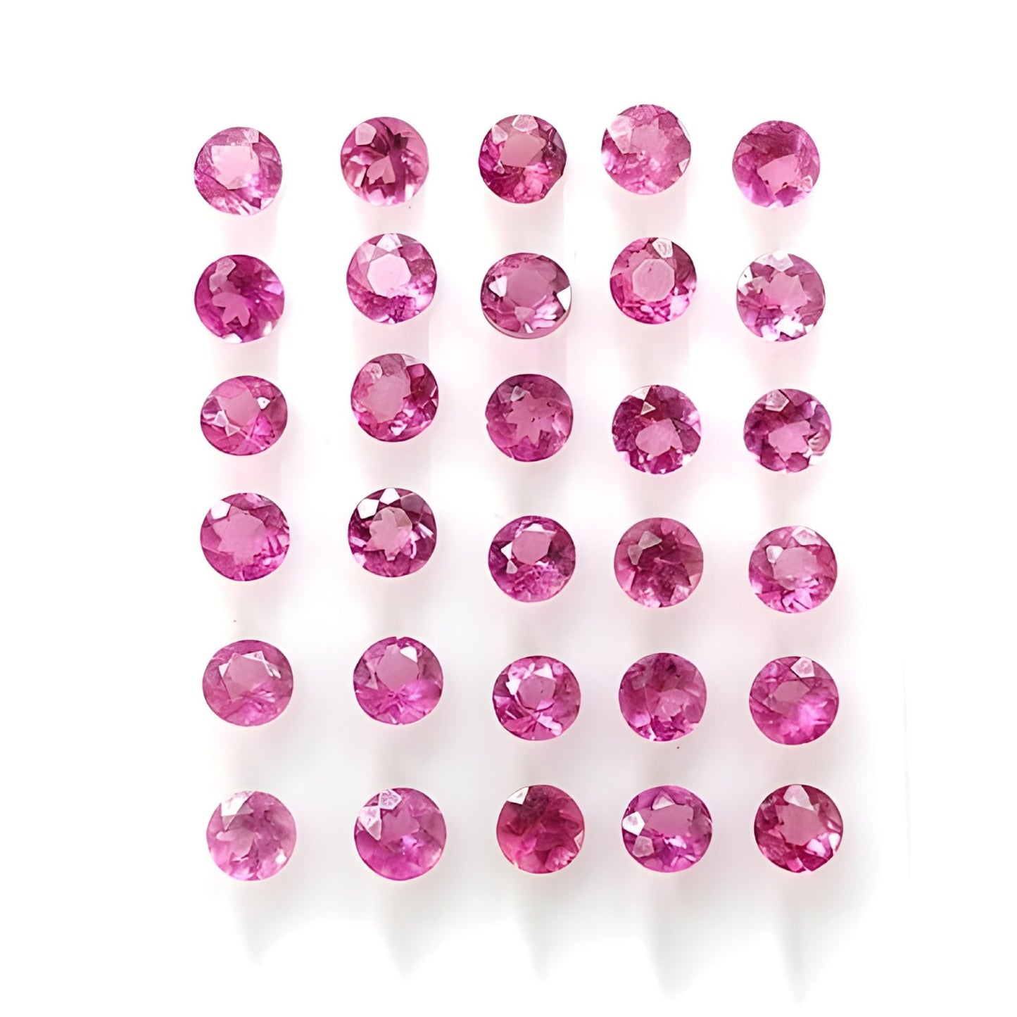 tourmaline round shape faceted cut