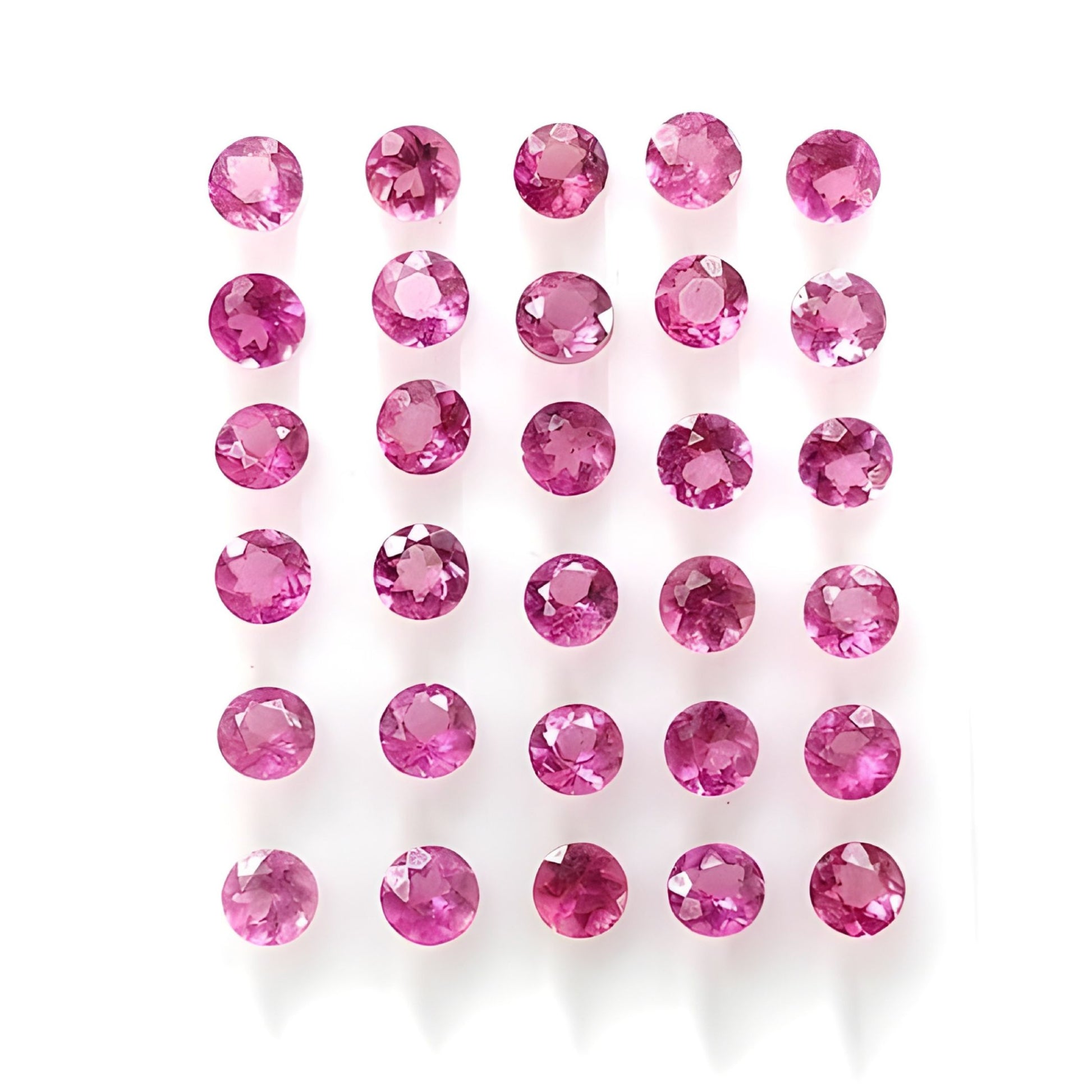 tourmaline round shape faceted cut