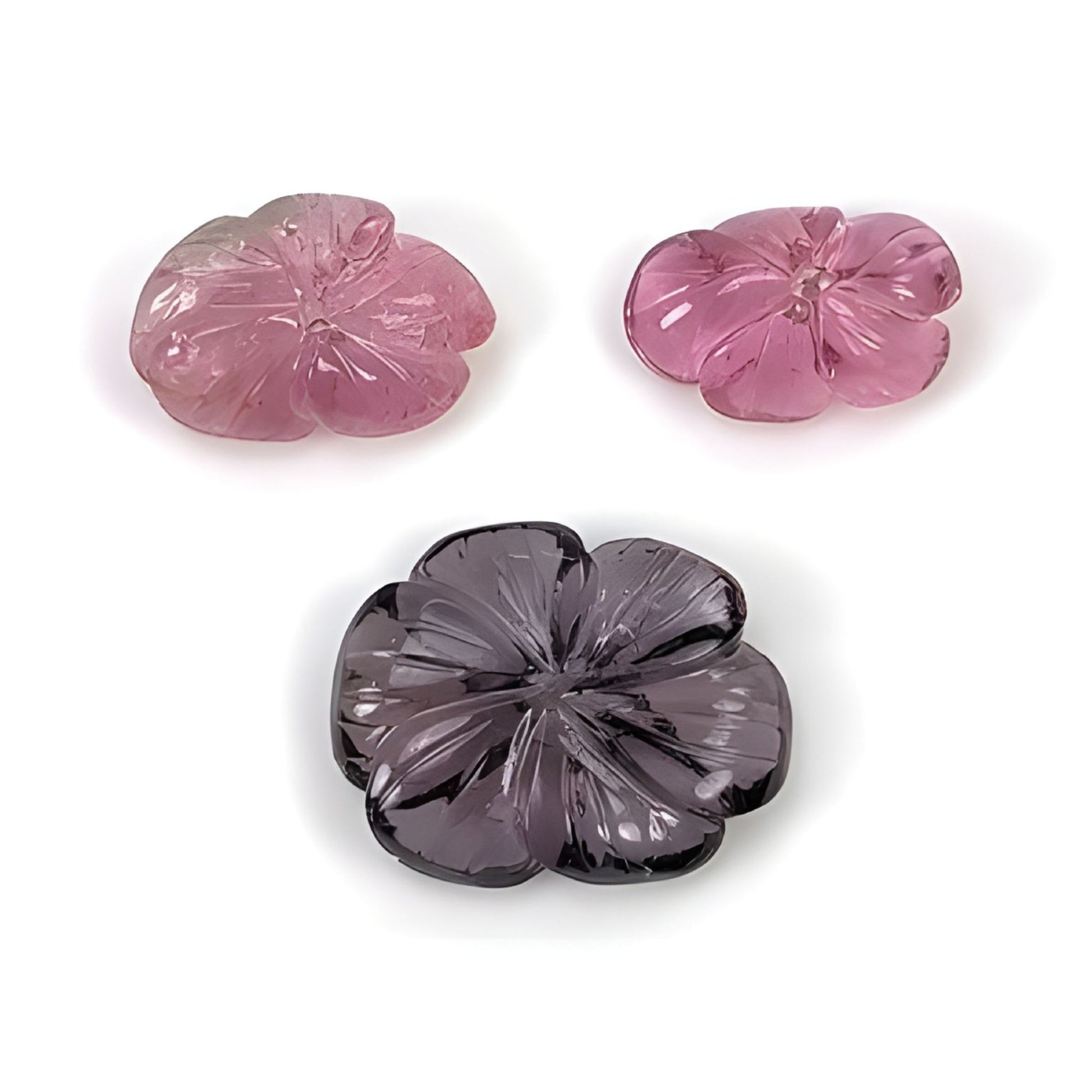 Tourmaline Flower Carving
