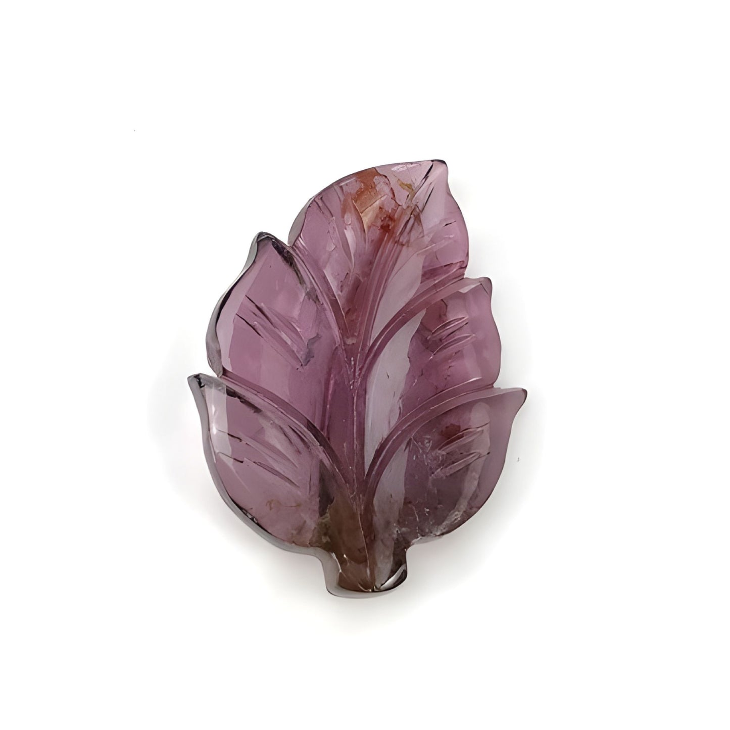 tourmaline leaf carving