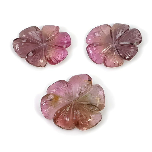 tourmaline flower carving