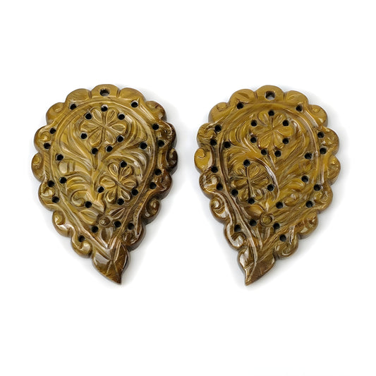 tiger eye carving gemstone