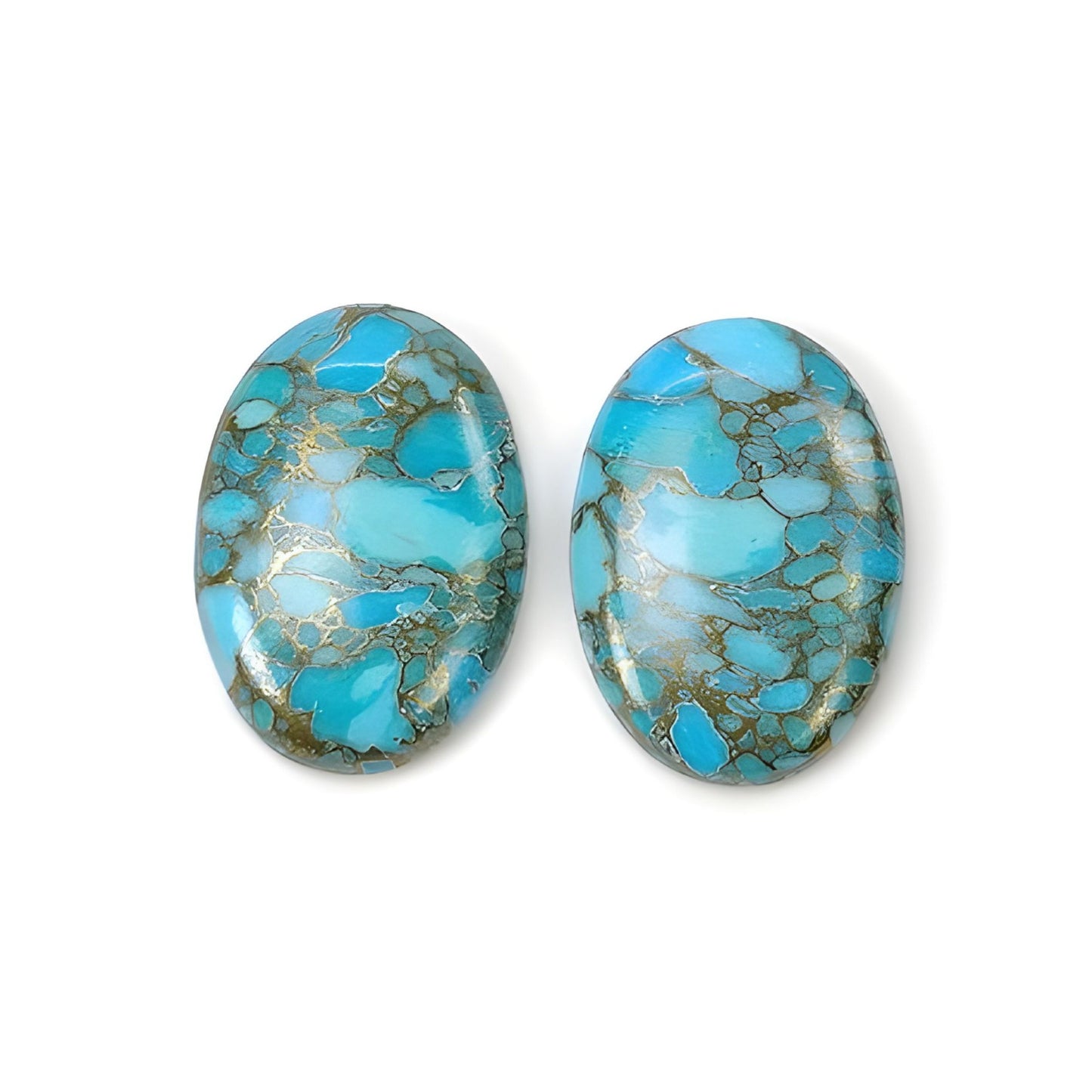 copper turquoise cabochon gemstone 