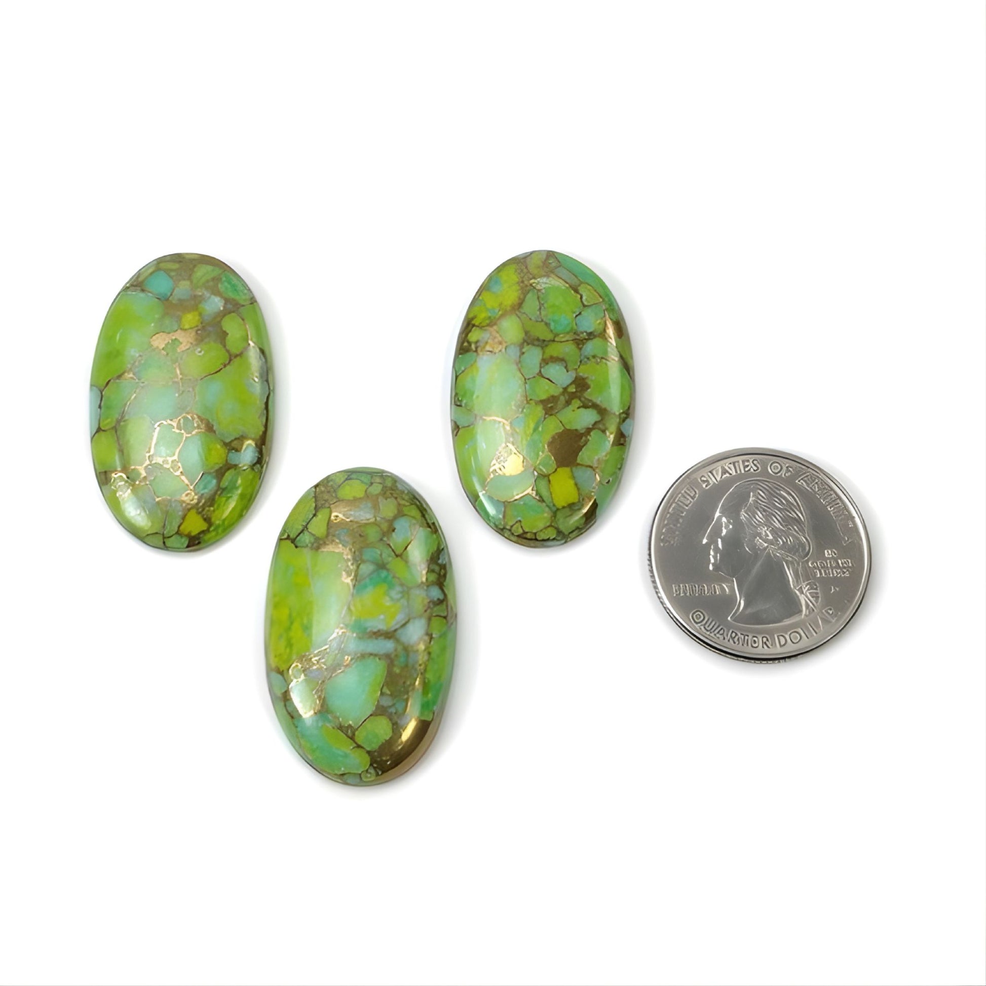 cabochon sintetico turchese