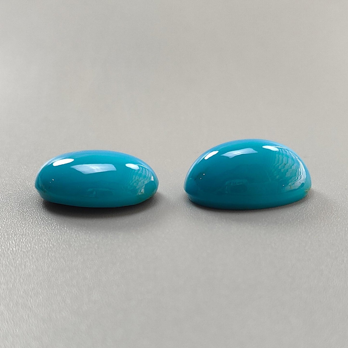 32.60cts Natural Sleeping Beauty Arizona Turquoise Oval Shape 20.5*15.5mm-22*15mm 2pcs December Birthstone