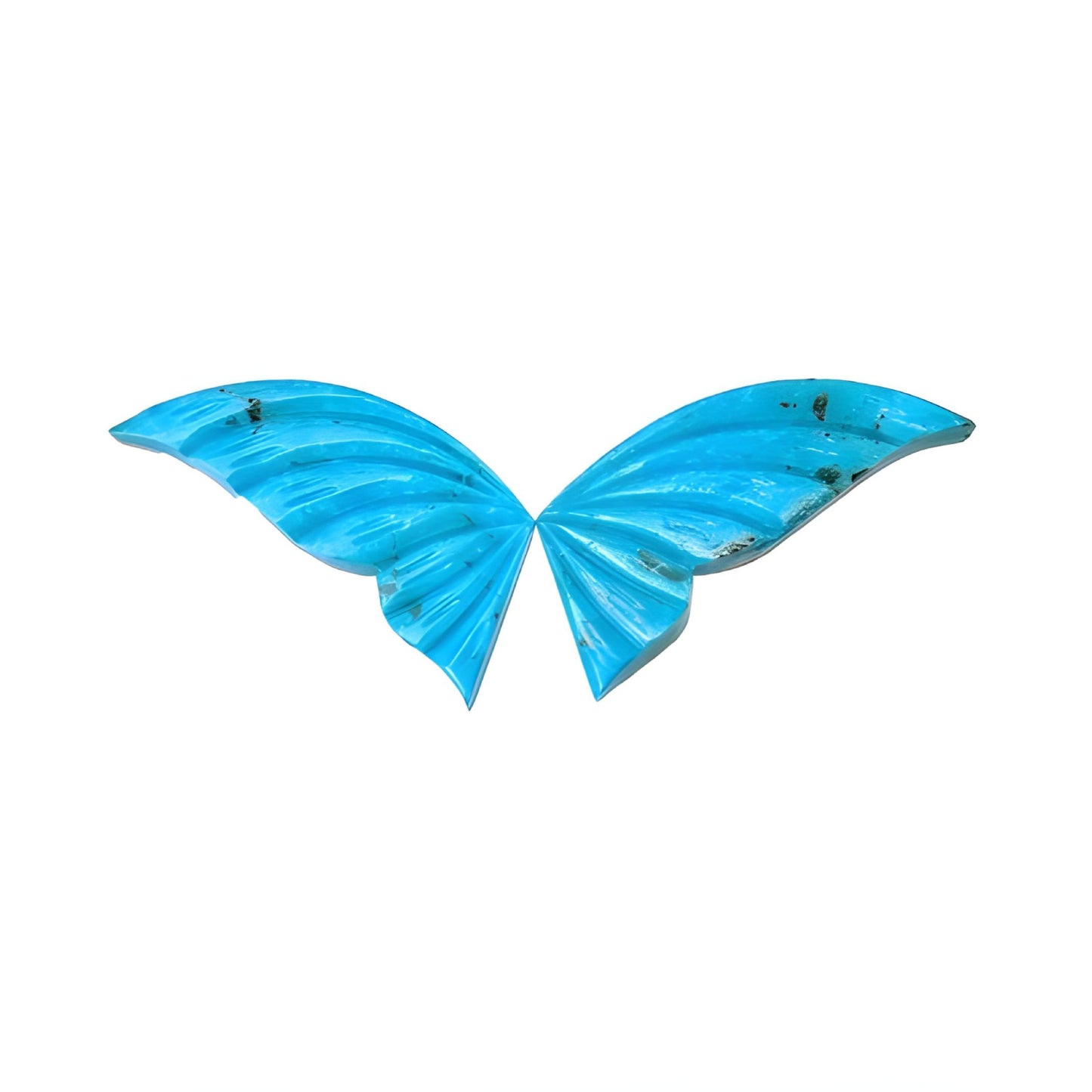 turquoise butterfly shape carving
