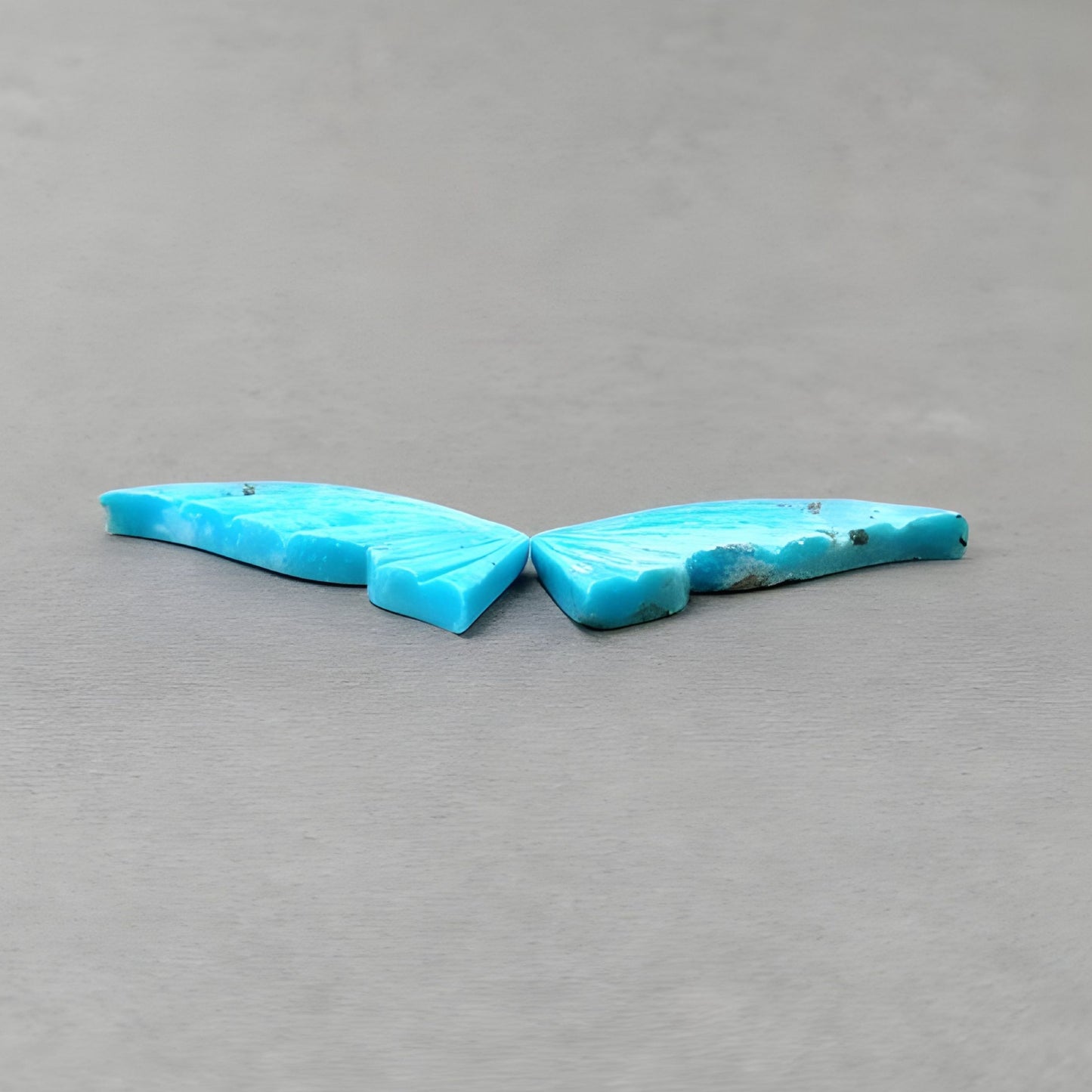 29.50cts Turquoise Natural Gemstone Carving Butterfly Shape 2pcs