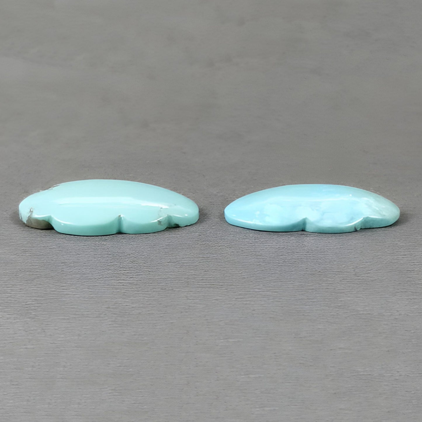 23.65cts Turquoise Natural Gemstone Carving Cloud Shape 2pcs