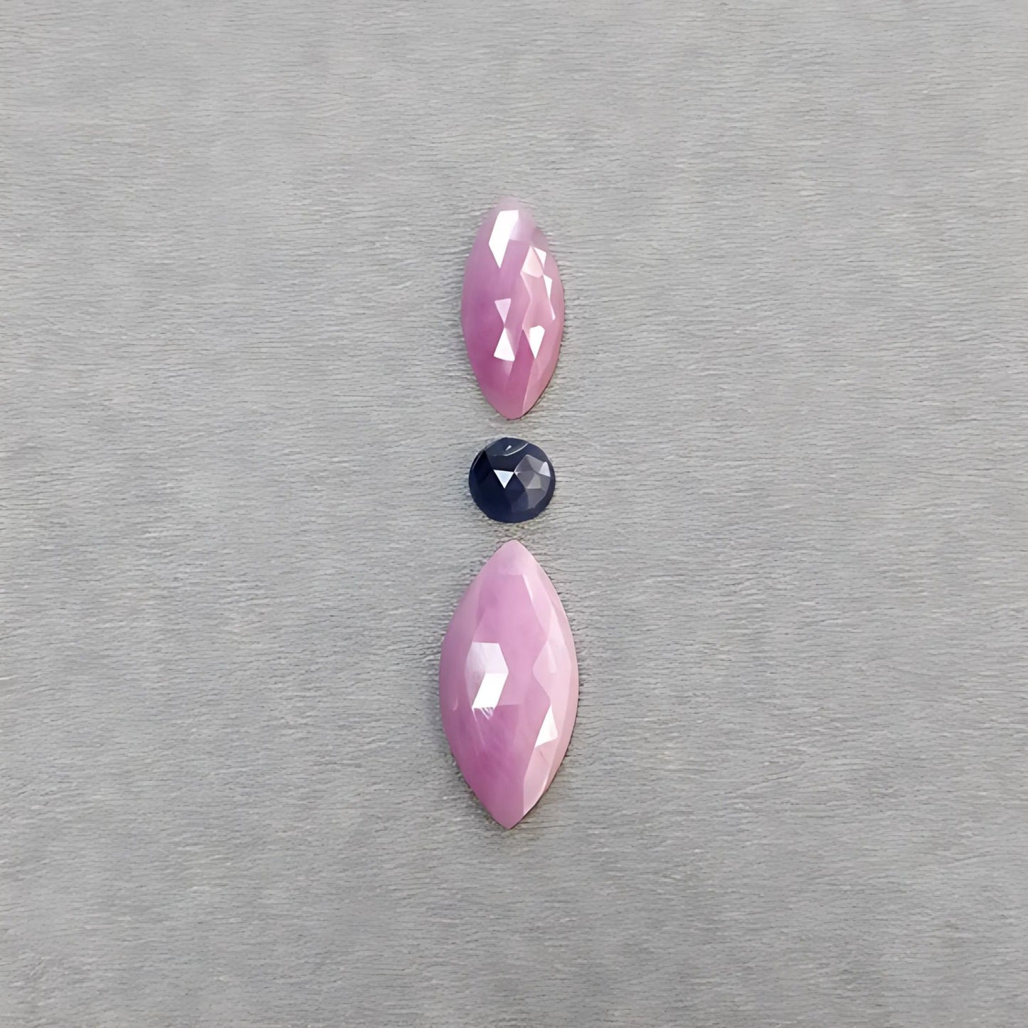 fette di rosa marquise multi zaffiro tagliate