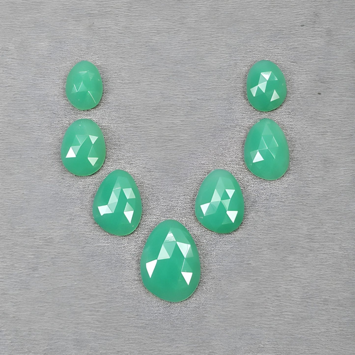 クリソプレーズ ファンシーシェイプ ローズカット