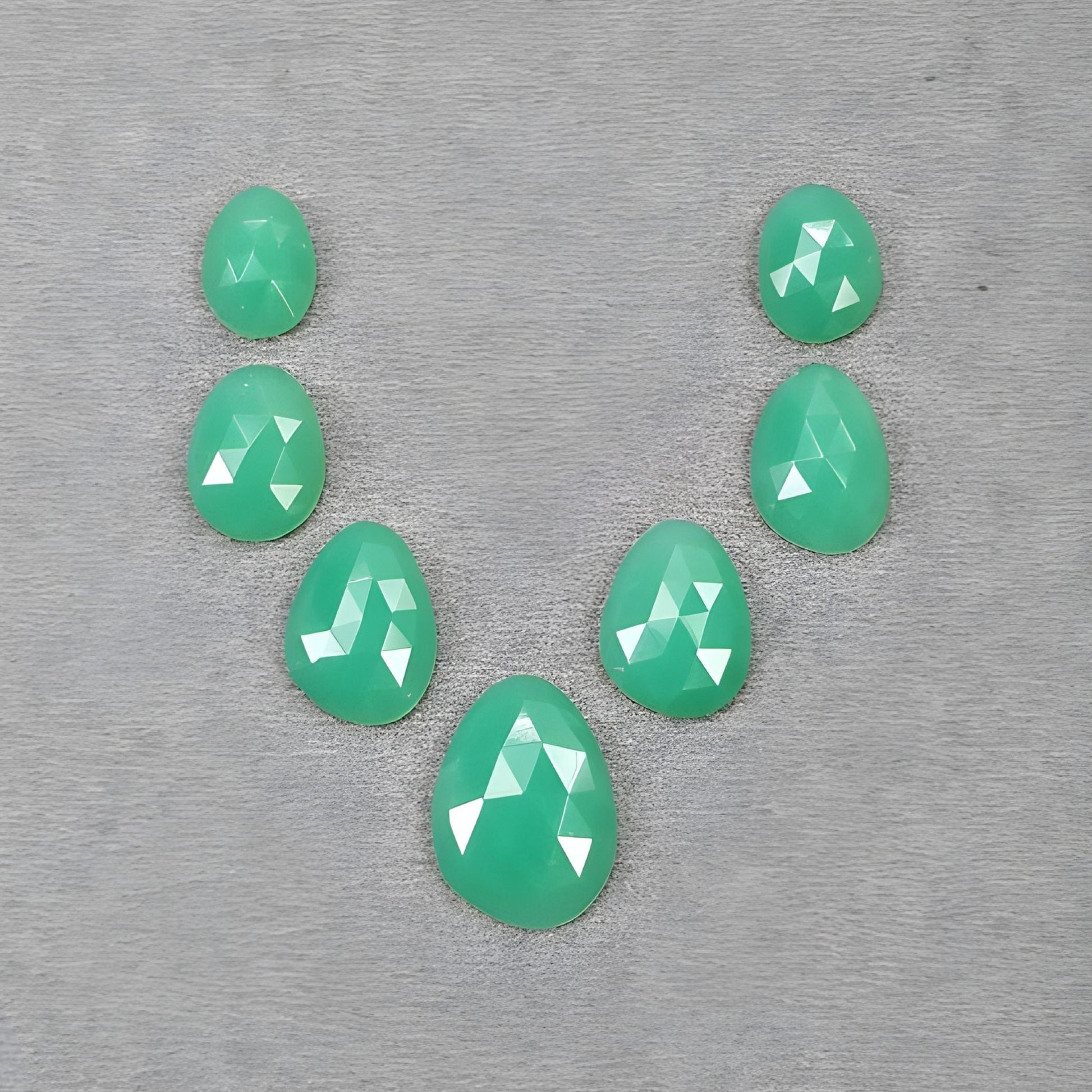 クリソプレーズ ファンシーシェイプ ローズカット