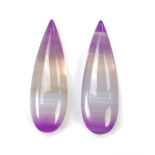 purple agate cabochon gemstone