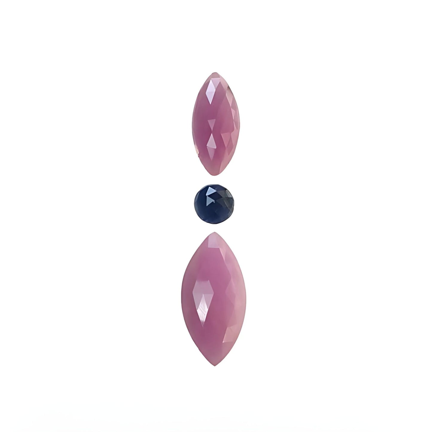 multi sapphire marquise rose cut slices