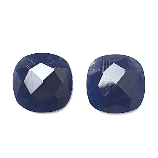 blue sapphire cushion checker cut
