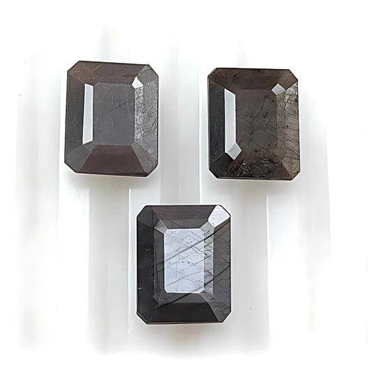 sapphire Rectangle shape faceted cut